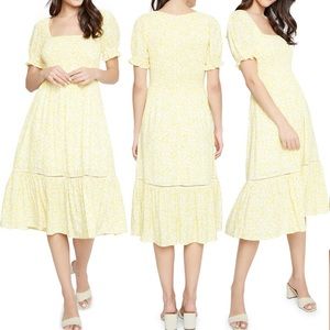 Lost + Wander Smocked midi dress